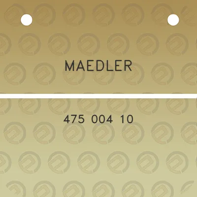 maedler-475-004-10