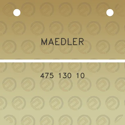 maedler-475-130-10