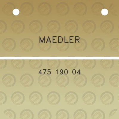 maedler-475-190-04