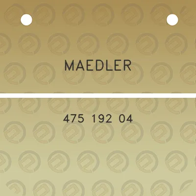 maedler-475-192-04