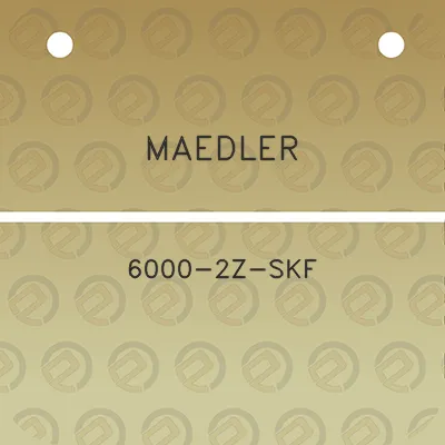 maedler-6000-2z-skf