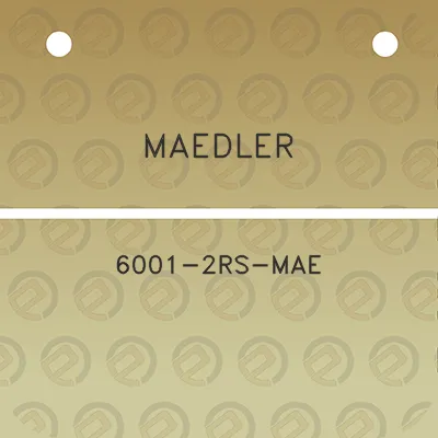 maedler-6001-2rs-mae