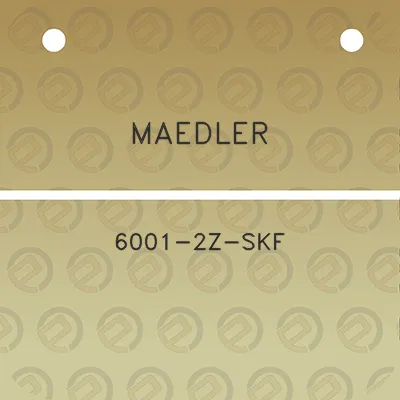 maedler-6001-2z-skf