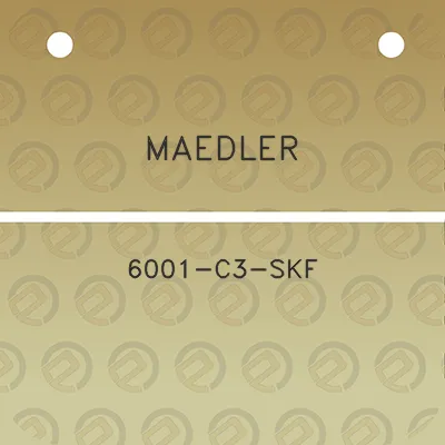 maedler-6001-c3-skf