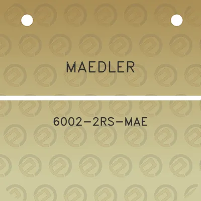 maedler-6002-2rs-mae