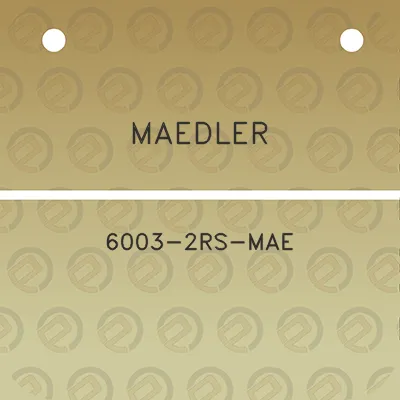 maedler-6003-2rs-mae