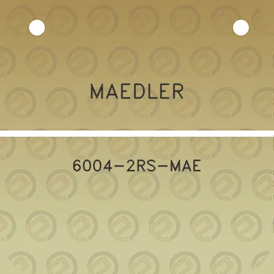 maedler-6004-2rs-mae