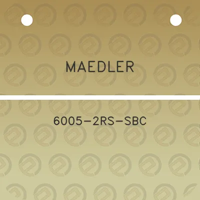 maedler-6005-2rs-sbc