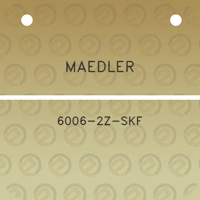 maedler-6006-2z-skf