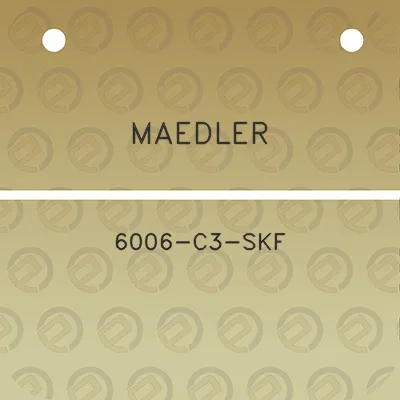 maedler-6006-c3-skf