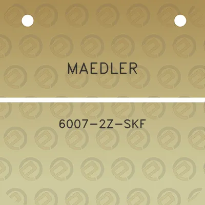 maedler-6007-2z-skf