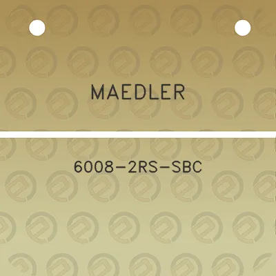 maedler-6008-2rs-sbc