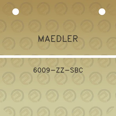 maedler-6009-zz-sbc