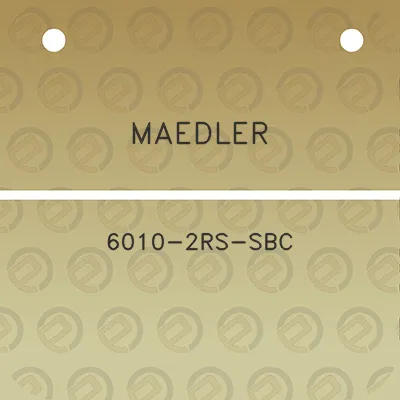 maedler-6010-2rs-sbc