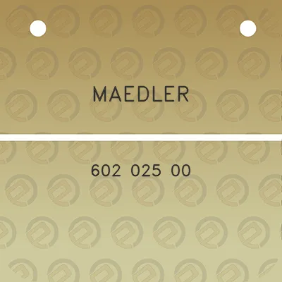 maedler-602-025-00