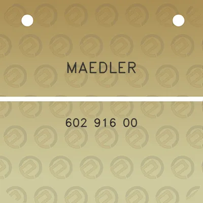 maedler-602-916-00