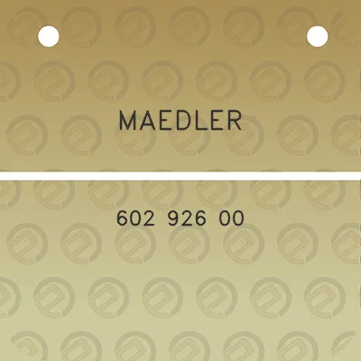 maedler-602-926-00