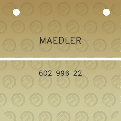 maedler-602-996-22