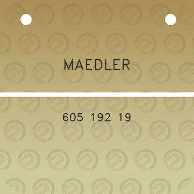 maedler-605-192-19