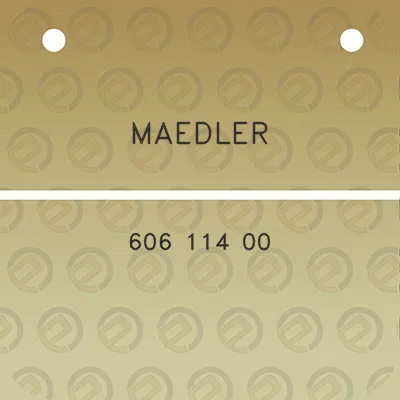 maedler-606-114-00