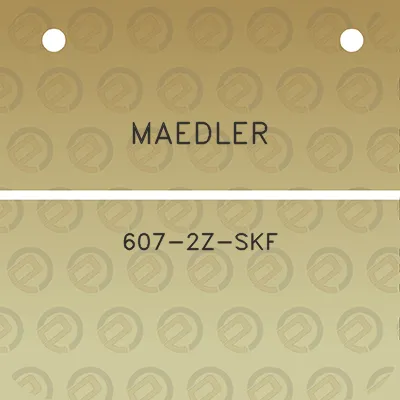 maedler-607-2z-skf