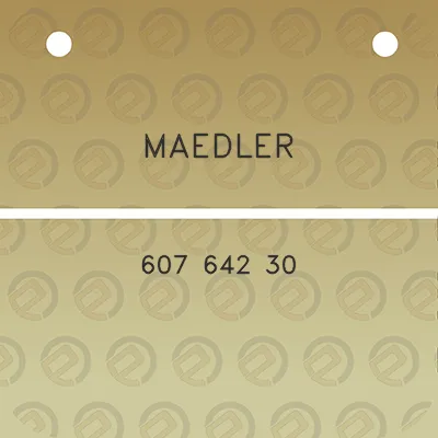 maedler-607-642-30