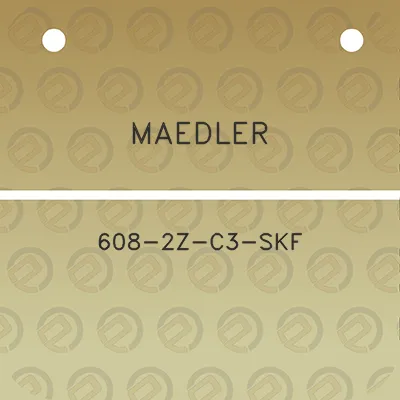 maedler-608-2z-c3-skf