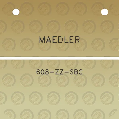 maedler-608-zz-sbc