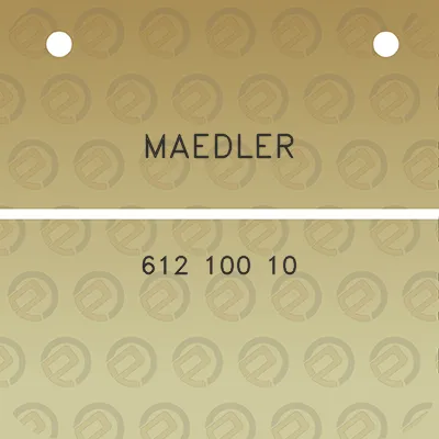 maedler-612-100-10