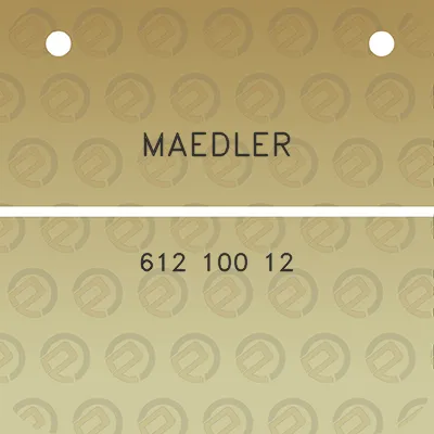 maedler-612-100-12