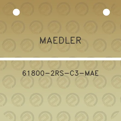 maedler-61800-2rs-c3-mae