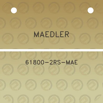 maedler-61800-2rs-mae