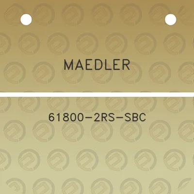 maedler-61800-2rs-sbc