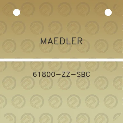 maedler-61800-zz-sbc