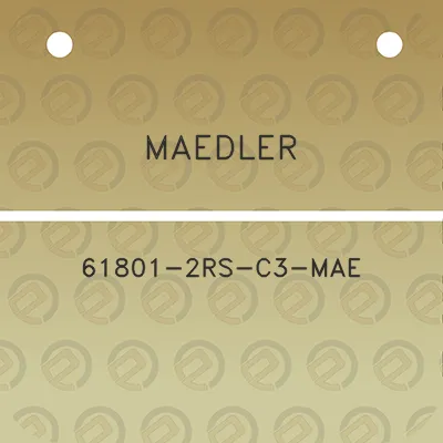 maedler-61801-2rs-c3-mae