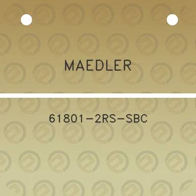 maedler-61801-2rs-sbc