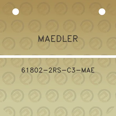 maedler-61802-2rs-c3-mae