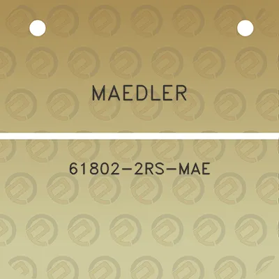 maedler-61802-2rs-mae