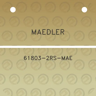 maedler-61803-2rs-mae