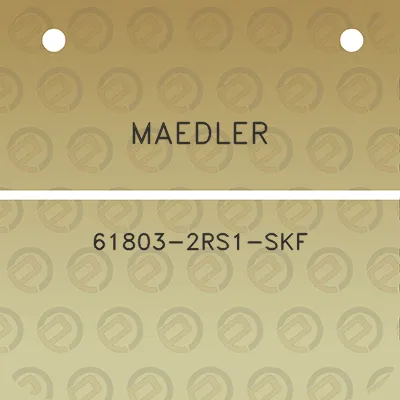 maedler-61803-2rs1-skf