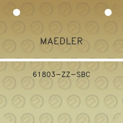 maedler-61803-zz-sbc