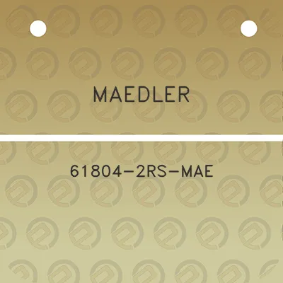 maedler-61804-2rs-mae