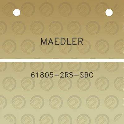 maedler-61805-2rs-sbc