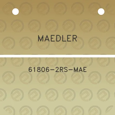 maedler-61806-2rs-mae