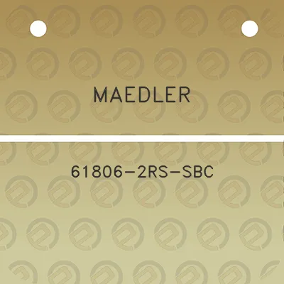 maedler-61806-2rs-sbc