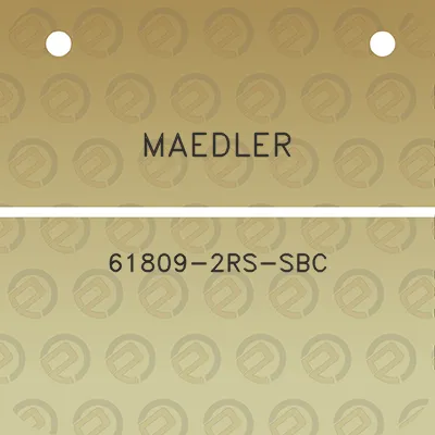 maedler-61809-2rs-sbc