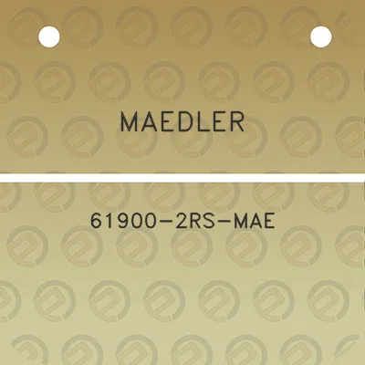 maedler-61900-2rs-mae