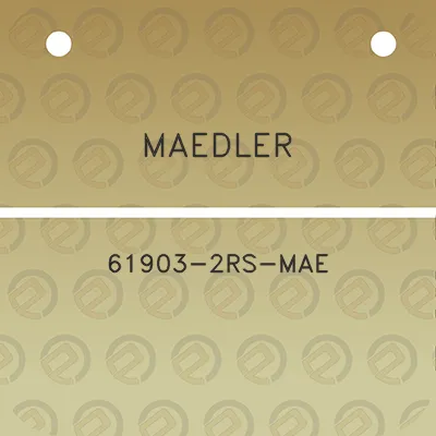 maedler-61903-2rs-mae