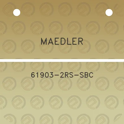 maedler-61903-2rs-sbc