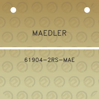 maedler-61904-2rs-mae